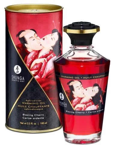 Huile chauffante cerise comestible 100ml - CC812000