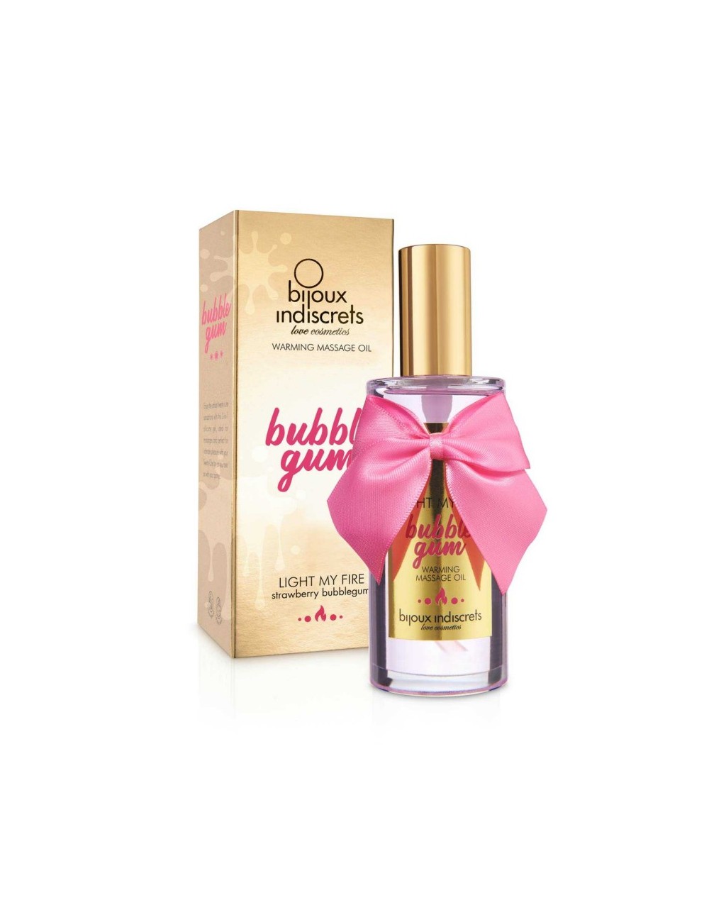 Light my fire - Bubblegum huile de massage chauffante