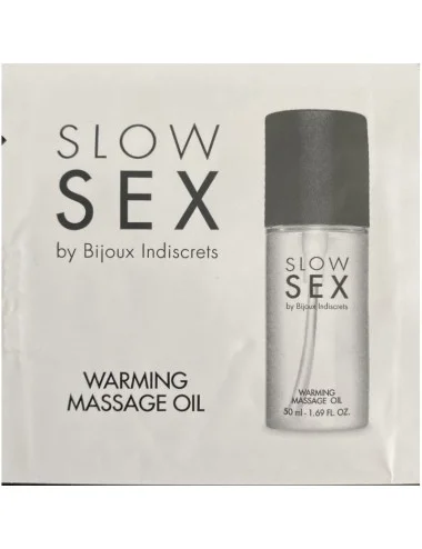 Huile de massage chauffante dosette - Slow Sex - 1 ml