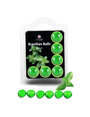 6 Brazilian Balls Menthe 3386-8