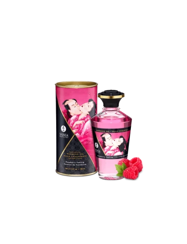Huile chauffante aphrodisiaque - Framboise 100ml