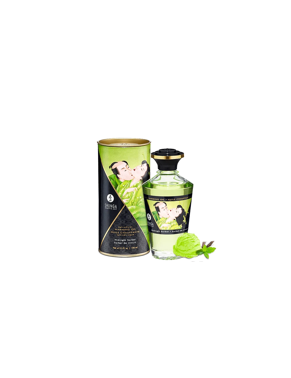 Huile chauffante aphrodisiaque - Sorbet de minuit 100ml Huile chauffante aphrodisiaque - Sorbet de minuit 100ml