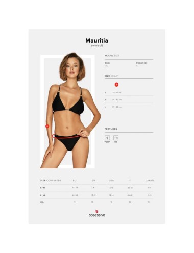 Maillot de bain 1 pc Mauritia  - Noir