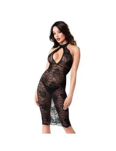 F338 Robe Midi en dentelle Nocturne