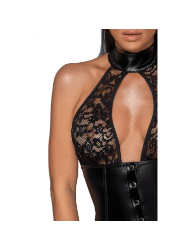 F224 Adorable robe avec longue ligne de boutons