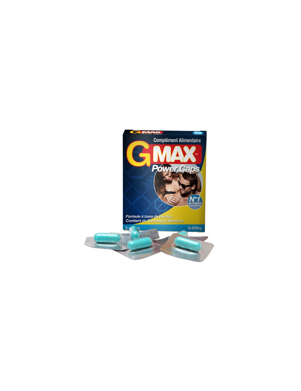 Gmax Power Caps Homme - 5 gélules Gmax Power Caps Homme - 5 gélules