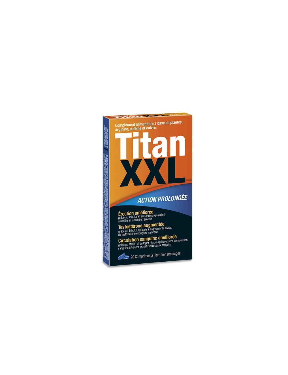 Titan XXL Homme - 20 gélules