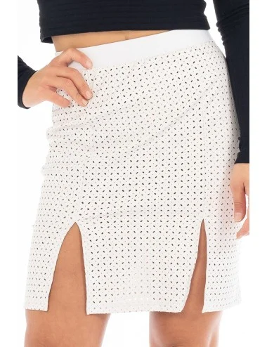 Jupe longue blanche Natacha - LSL3-LWHT