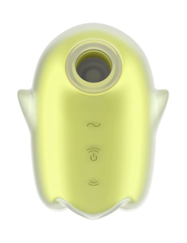 Stimulateur de clitoris fluorescent vibration et air pulsé USB vert Glowing Ghost Satisfyer - CC597852