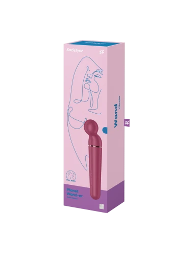 Vibromasseur wand rouge USB 60 vibrations Planet Wand-er Satisfyer - CC597844