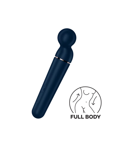 Vibromasseur wand bleu USB 60 vibrations Planet Wand-er Satisfyer - CC597845