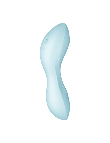Vibromasseur connecté 3 en 1 Bleu USB Curvy Trinity 5 - CC597823
