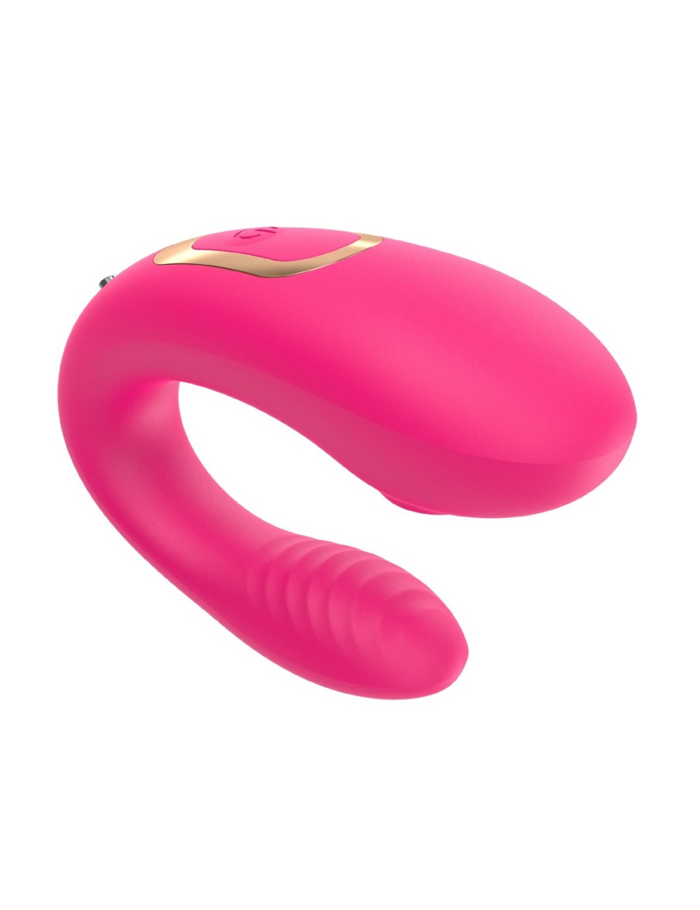 Vibromasseur de couple rose, USB avec 2 moteurs pour stimulation Point G et clitoridienne avec télécommande - TOD-062PNK Vibromasseur de couple rose, USB avec 2 moteurs pour stimulation Point G et clitoridienne avec télécommande - TOD-062PNK