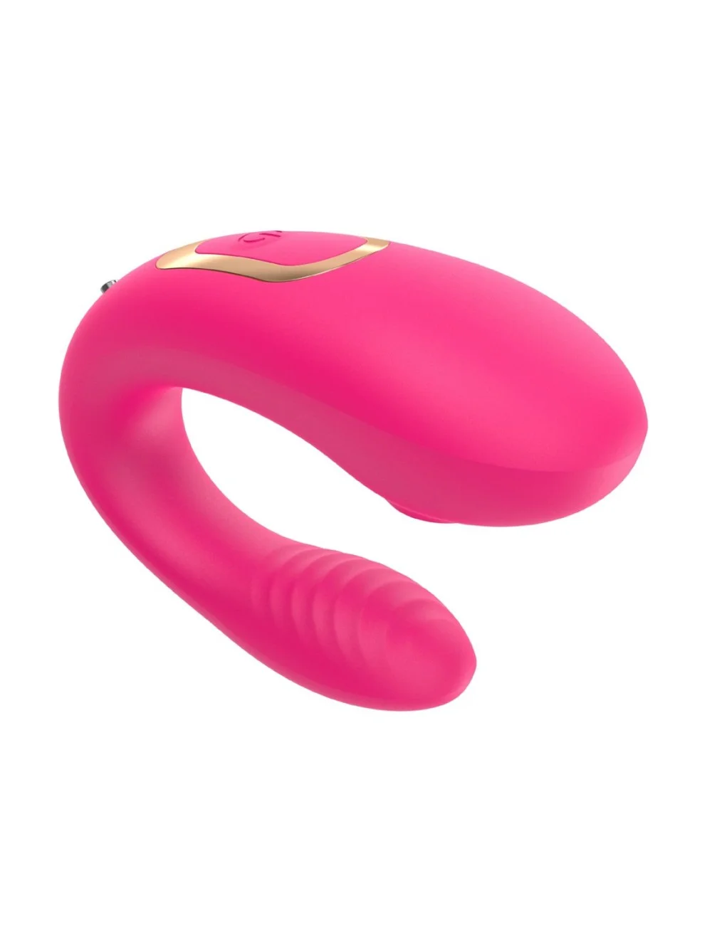 Vibromasseur de couple rose, USB avec 2 moteurs pour stimulation Point G et clitoridienne avec télécommande - TOD-062PNK Vibromasseur de couple rose, USB avec 2 moteurs pour stimulation Point G et clitoridienne avec télécommande - TOD-062PNK