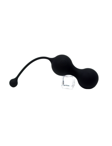 MINA Noir, Boules de Geisha en silicone médical USB avec télécommande - BQ130BLK