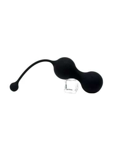 MINA Noir, Boules de Geisha en silicone médical USB avec télécommande - BQ130BLK