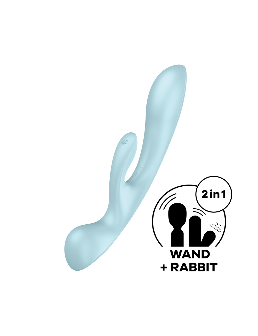 2 en 1 Rabbit point G avec stimulateur de clitoris et Wand Bleu USB Triple Oh Satisfyer - CC597813 2 en 1 Rabbit point G avec stimulateur de clitoris et Wand Bleu USB Triple Oh Satisfyer - CC597813