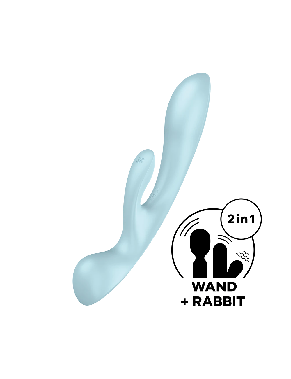 2 en 1 Rabbit point G avec stimulateur de clitoris et Wand Bleu USB Triple Oh Satisfyer - CC597813 2 en 1 Rabbit point G avec stimulateur de clitoris et Wand Bleu USB Triple Oh Satisfyer - CC597813