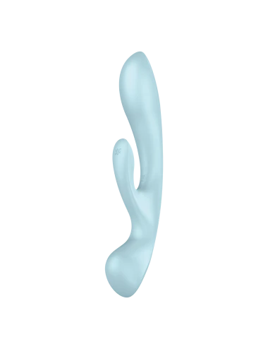 2 en 1 Rabbit point G avec stimulateur de clitoris et Wand Bleu USB Triple Oh Satisfyer - CC597813