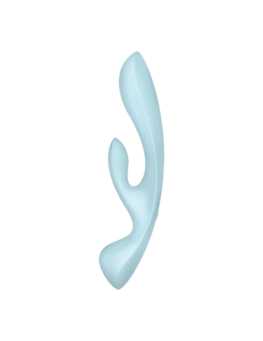 2 en 1 Rabbit point G avec stimulateur de clitoris et Wand Bleu USB Triple Oh Satisfyer - CC597813