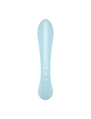 2 en 1 Rabbit point G avec stimulateur de clitoris et Wand Bleu USB Triple Oh Satisfyer - CC597813