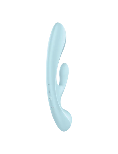 2 en 1 Rabbit point G avec stimulateur de clitoris et Wand Bleu USB Triple Oh Satisfyer - CC597813