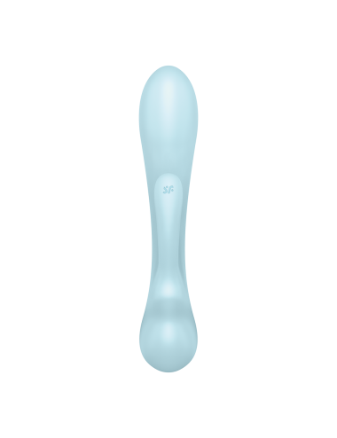 2 en 1 Rabbit point G avec stimulateur de clitoris et Wand Bleu USB Triple Oh Satisfyer - CC597813