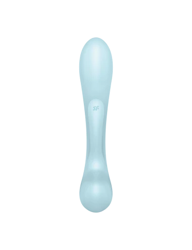 2 en 1 Rabbit point G avec stimulateur de clitoris et Wand Bleu USB Triple Oh Satisfyer - CC597813
