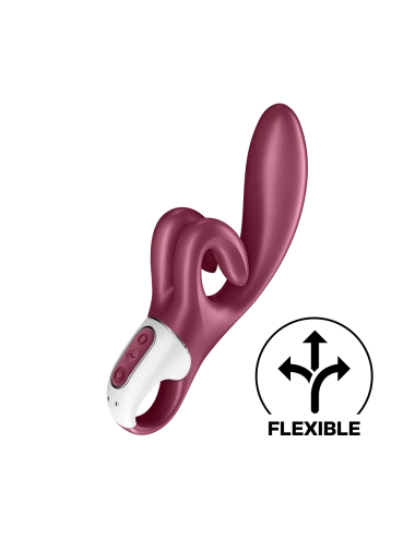 Vibromasseur rabbit point G rouge double stimulation clitoridienne Touch Me Satisfyer - CC597811SA