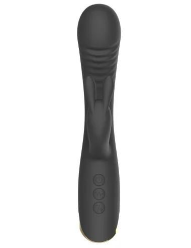 Vibromasseur triple stimulation très puissant noir USB - WS-NV062BLK
