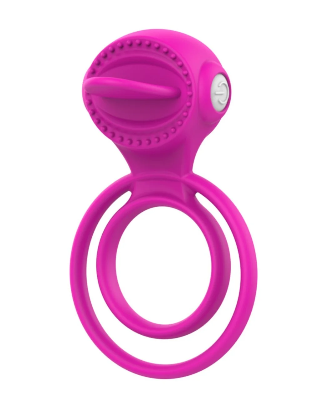 Anneau vibrant à 2 anneaux 1 mode de vibration très extensible rose - COR-043FUS Anneau vibrant à 2 anneaux 1 mode de vibration très extensible rose - COR-043FUS