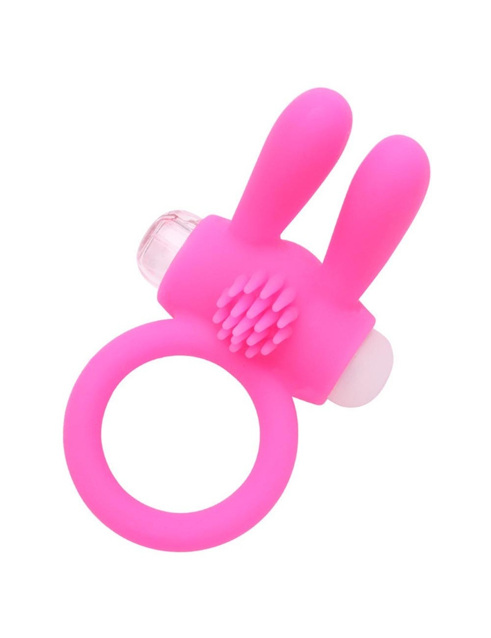 Anneau vibrant silicone rose avec oreilles de lapin - COR-003PNK Anneau vibrant silicone rose avec oreilles de lapin - COR-003PNK