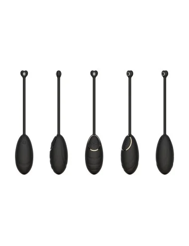 Œuf vibrant noir avec télécommande USB - DAISYBLACK