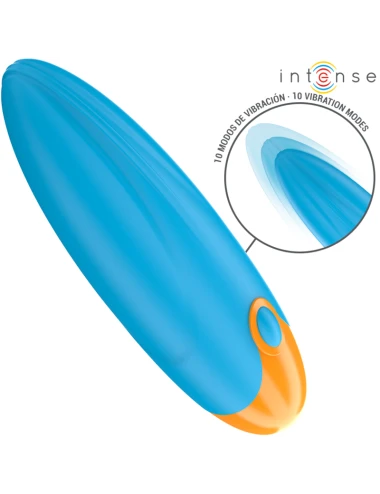 INTENSE - MIKE BULLET VIBRANT 10 VIBRATIONS TÉLÉCOMMANDE BLEUE