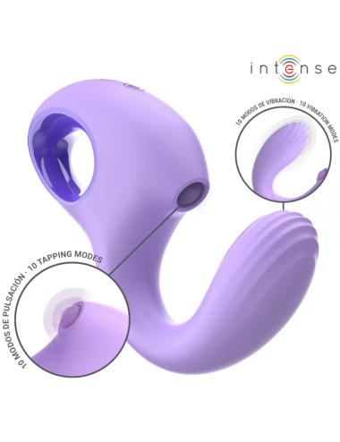 INTENSE - BAXTER VIBRATEUR & STIMULATEUR VIOLET TÉLÉCOMMANDE