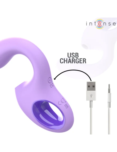 INTENSE - BAXTER VIBRATEUR & STIMULATEUR VIOLET TÉLÉCOMMANDE
