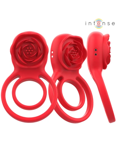 INTENSE - GAIL STIMULATEUR ROSE 10 VIBRATIONS ROUGE TELECOMMANDE