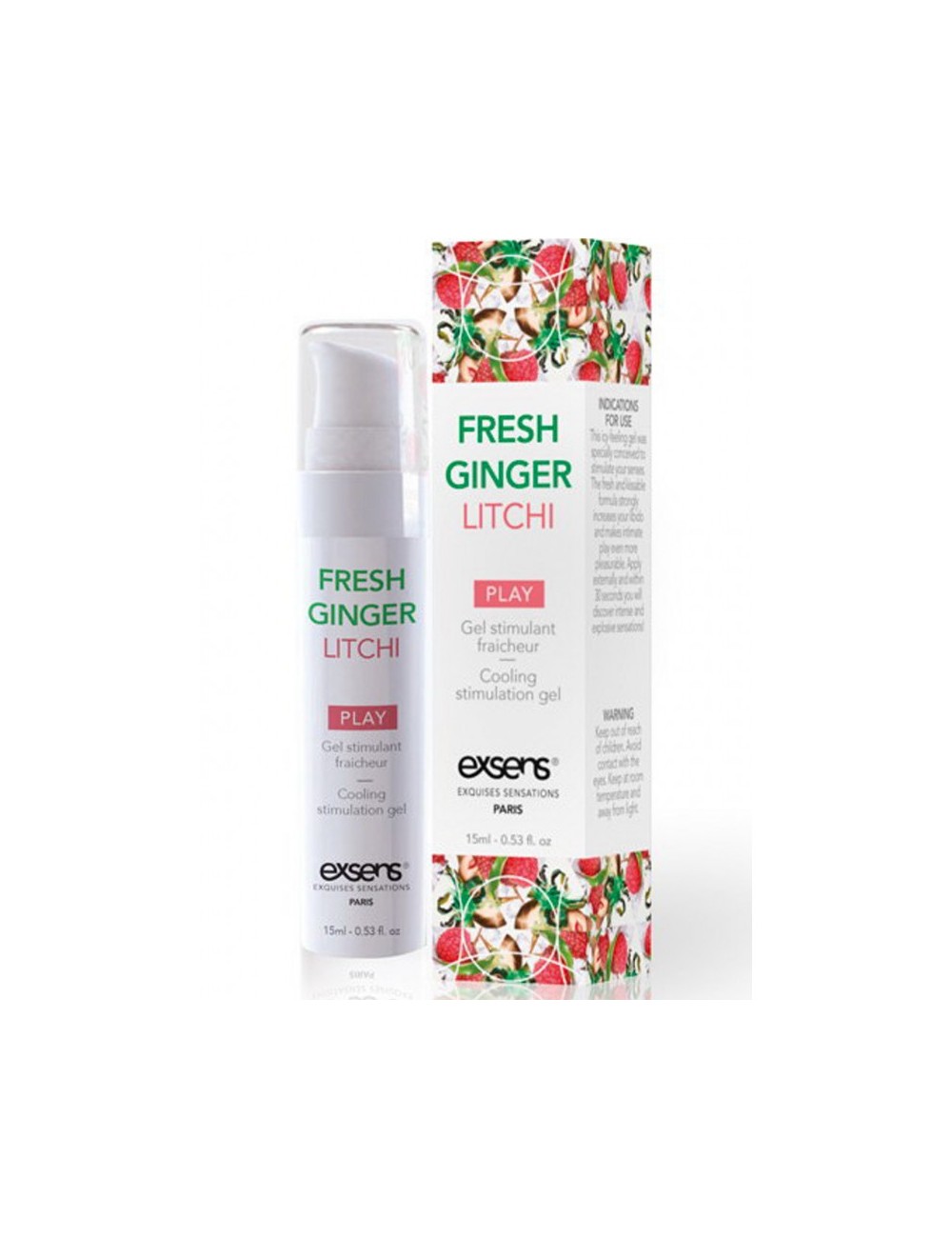 Gel stimulant fraîcheur Gingembre Litchi - 15 ml