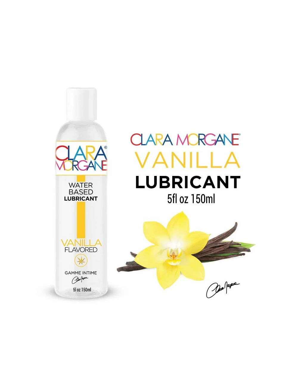 Lubrifiant Vanille 150 ml Clara Morgane Lubrifiant Vanille 150 ml Clara Morgane