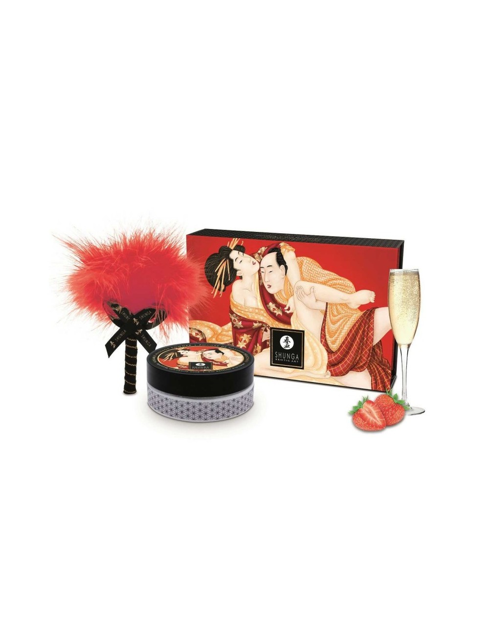 Poudre de massage délectable - Fraise et champagne