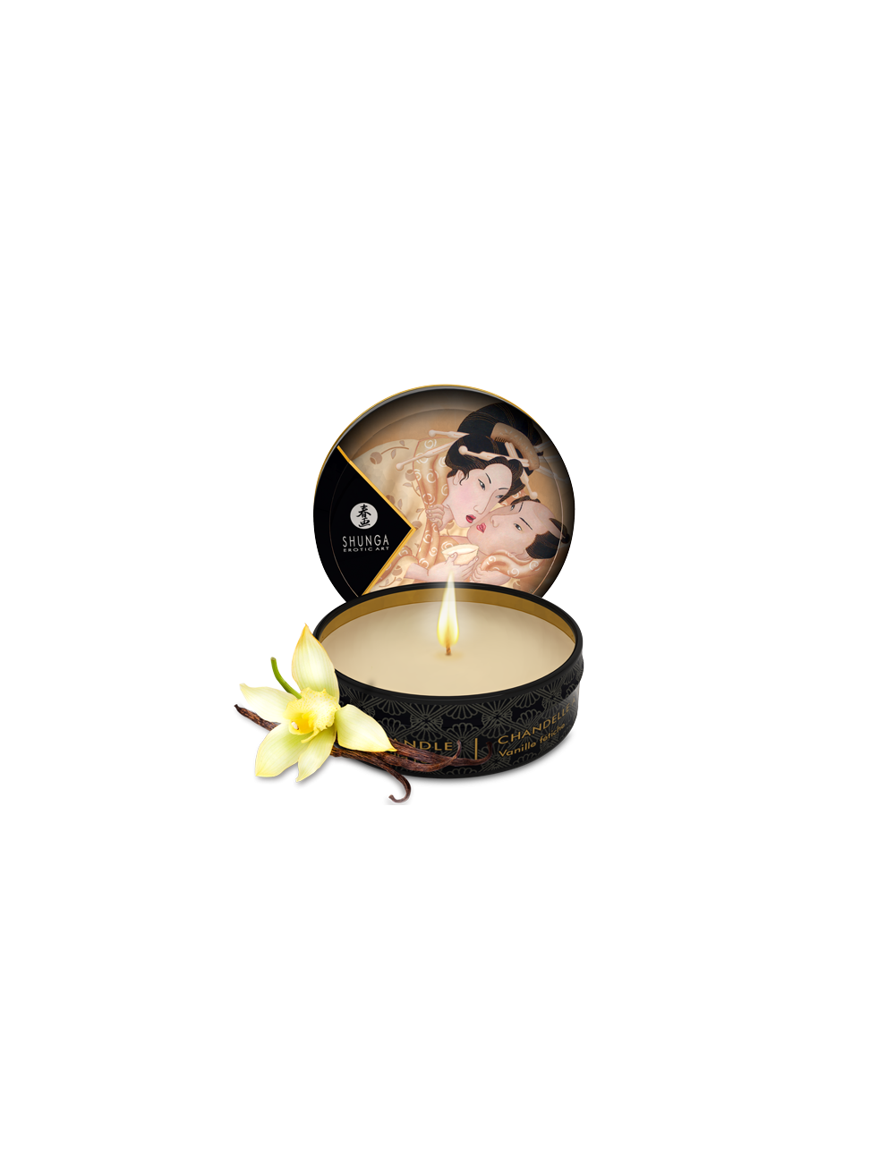 Mini bougie de massage - Désir Vanille