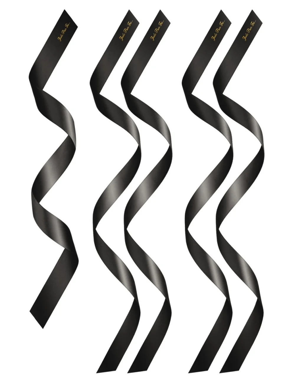 Set de 5 bandeaux satinés noirs chevilles poignets et yeux - CC780202001000 Set de 5 bandeaux satinés noirs chevilles poignets et yeux - CC780202001000