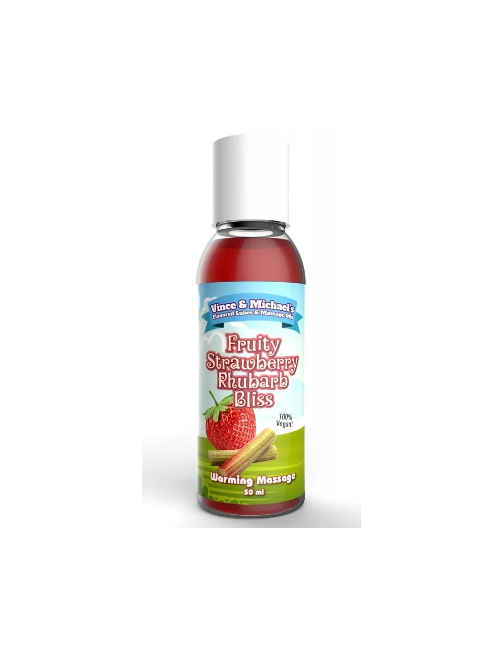 Huile chauffante V et M Fraise Rhubarbe - 50 ml Huile chauffante V et M Fraise Rhubarbe - 50 ml