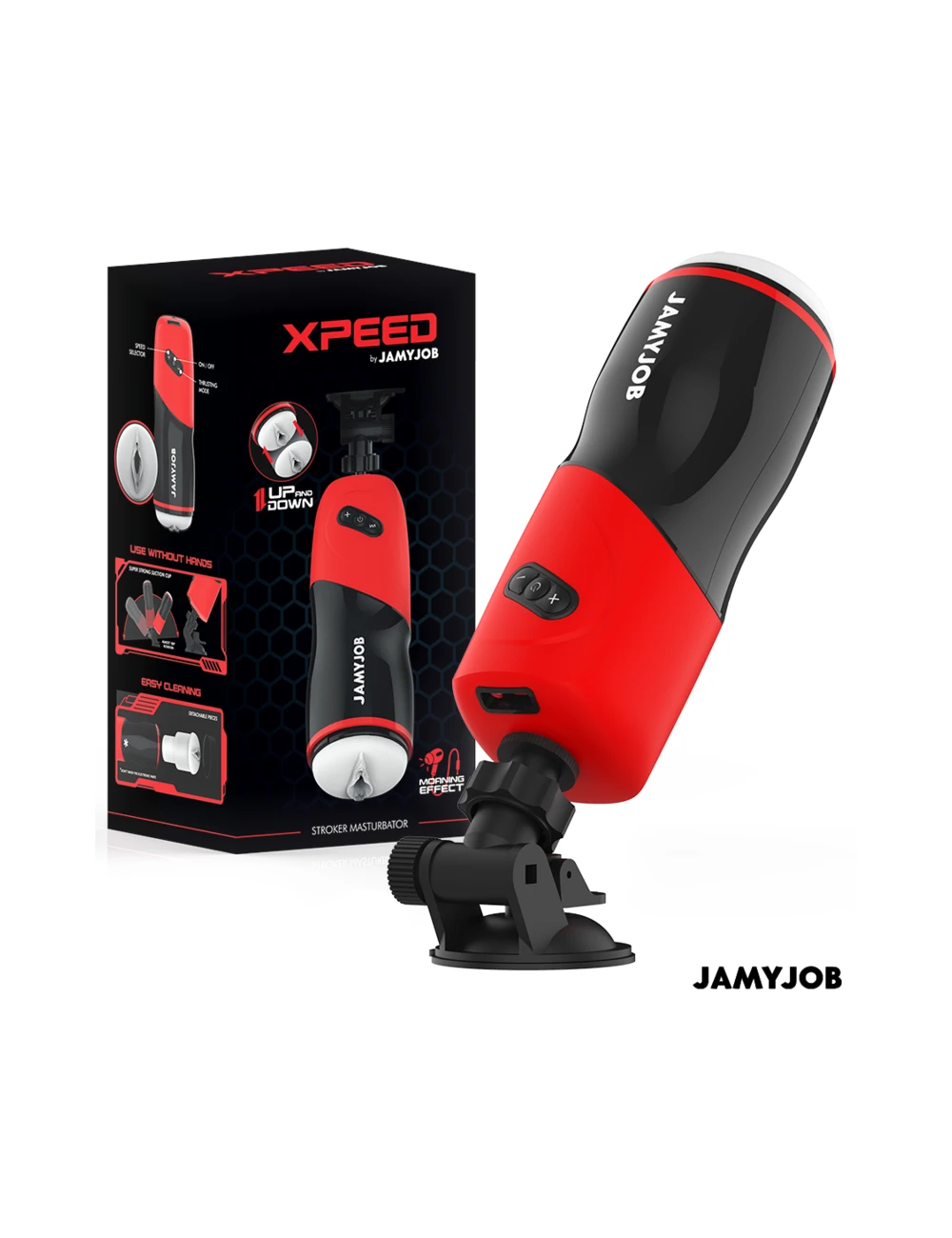 JAMYJOB - MASTURBATEUR VAGIN AUTOMATIQUE XPEED 5 MODES D'ASPIRATION JAMYJOB - MASTURBATEUR VAGIN AUTOMATIQUE XPEED 5 MODES D'ASPIRATION