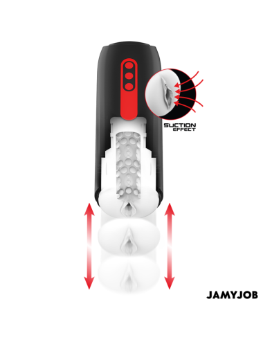 JAMYJOB - MASTURBATEUR VAGIN AUTOMATIQUE PHANTOM 5 MODES D'ASPIRATION ET DE POUSSÉE