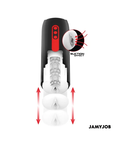 JAMYJOB - MASTURBATEUR VAGIN AUTOMATIQUE PHANTOM 5 MODES D'ASPIRATION ET DE POUSSÉE