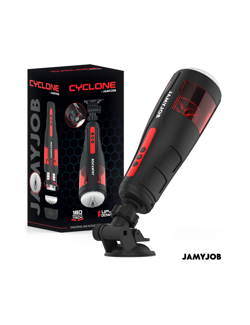 JAMYJOB - MASTURBATEUR VAGIN AUTOMATIQUE STORM 10 MODES D'ASPIRATION ET DE POUSSÉE JAMYJOB - MASTURBATEUR VAGIN AUTOMATIQUE STORM 10 MODES D'ASPIRATION ET DE POUSSÉE