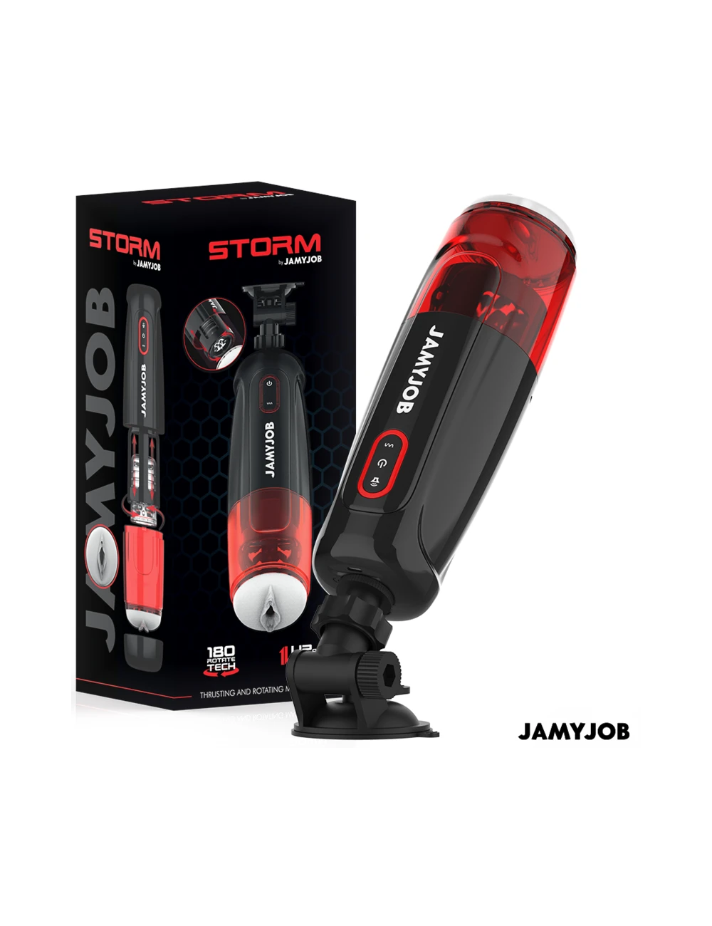 JAMYJOB - MASTURBATEUR VAGIN AUTOMATIQUE CYCLONE 10 MODES D'ASPIRATION ET DE POUSSÉE JAMYJOB - MASTURBATEUR VAGIN AUTOMATIQUE CYCLONE 10 MODES D'ASPIRATION ET DE POUSSÉE