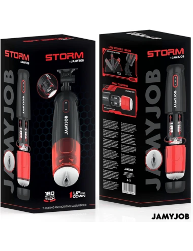 JAMYJOB - MASTURBATEUR VAGIN AUTOMATIQUE CYCLONE 10 MODES D'ASPIRATION ET DE POUSSÉE