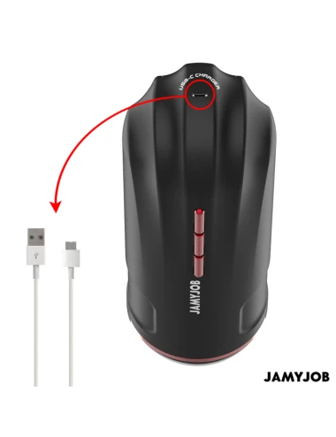 JAMYJOB - MASTURBATEUR BOUCHE AUTOMATIQUE MEGABITE 5 MODES D'ASPIRATION ET DE VIBRATION